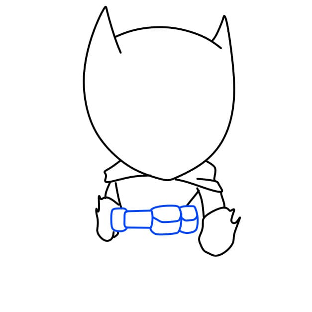 Hướng dẫn vẽ người dơi đơn giản và đẹp cho bé - Bước 5