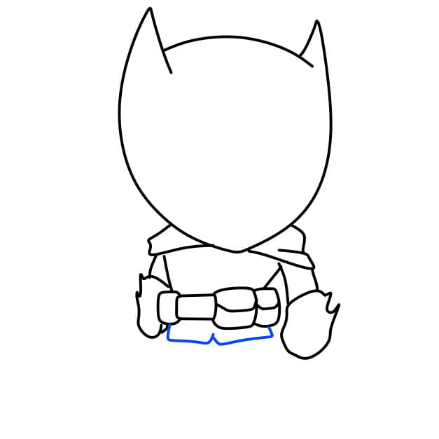 Hướng dẫn vẽ người dơi đơn giản và đẹp cho bé - Bước 6