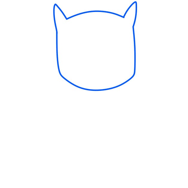 Hướng dẫn vẽ người dơi vui vẻ - Bước 1