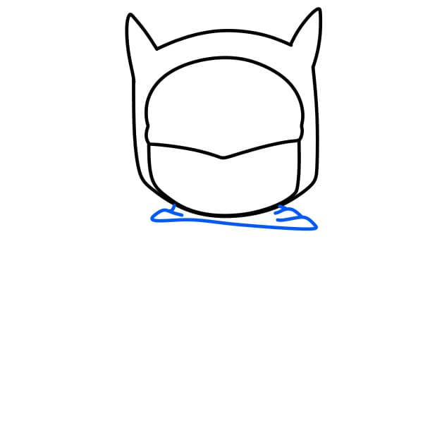 Hướng dẫn vẽ người dơi vui vẻ - Bước 4