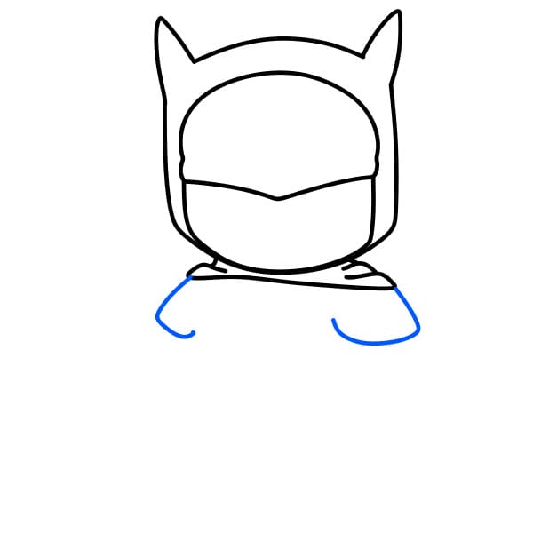 Hướng dẫn vẽ người dơi vui vẻ - Bước 5