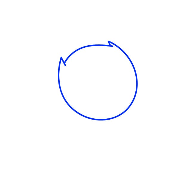 Hướng dẫn vẽ người dơi đáng yêu - Bước 1