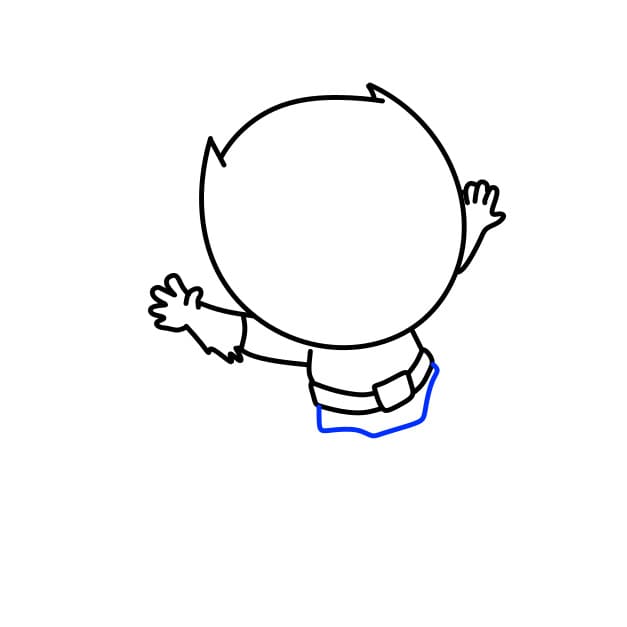 Hướng dẫn vẽ người dơi đáng yêu - Bước 4