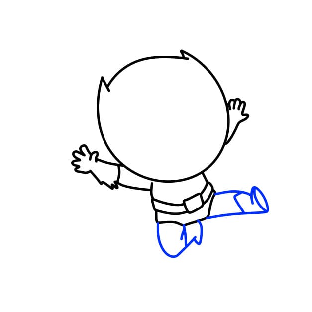 Hướng dẫn vẽ người dơi đáng yêu - Bước 5