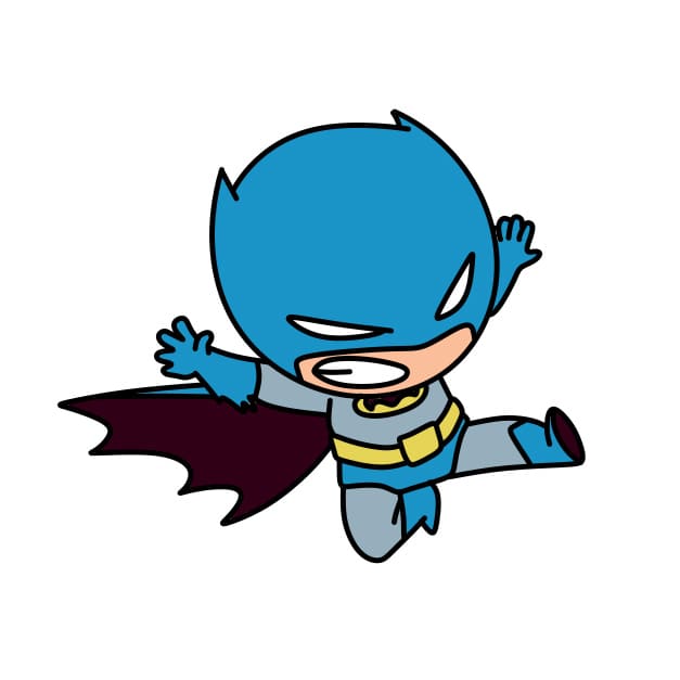 Hướng dẫn vẽ người dơi đáng yêu