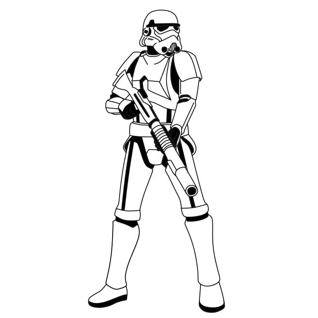Hướng dẫn vẽ người lính Stormtrooper trong phim Star War - Bước 8