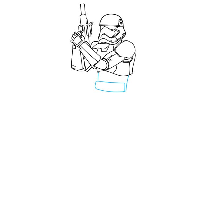 3.Hướng dẫn vẽ người lính Stormtrooper trong phim Star War - Bước 4