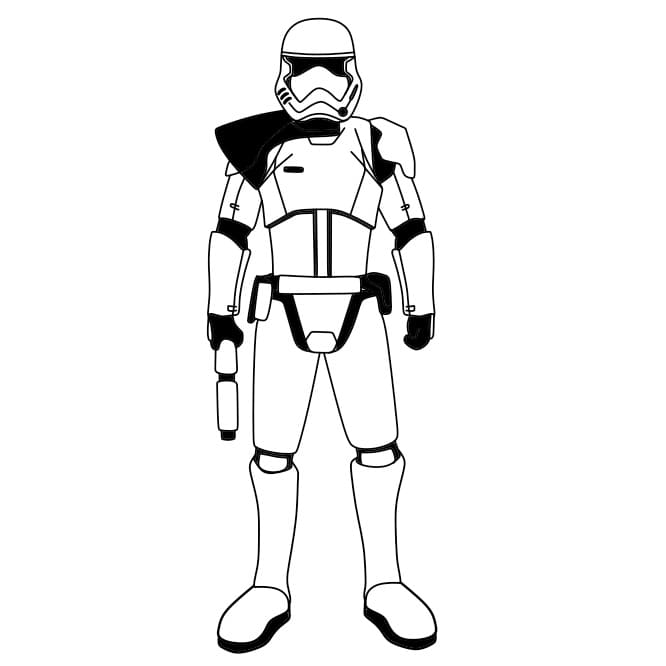Hướng dẫn vẽ người lính Stormtrooper trong phim Star War
