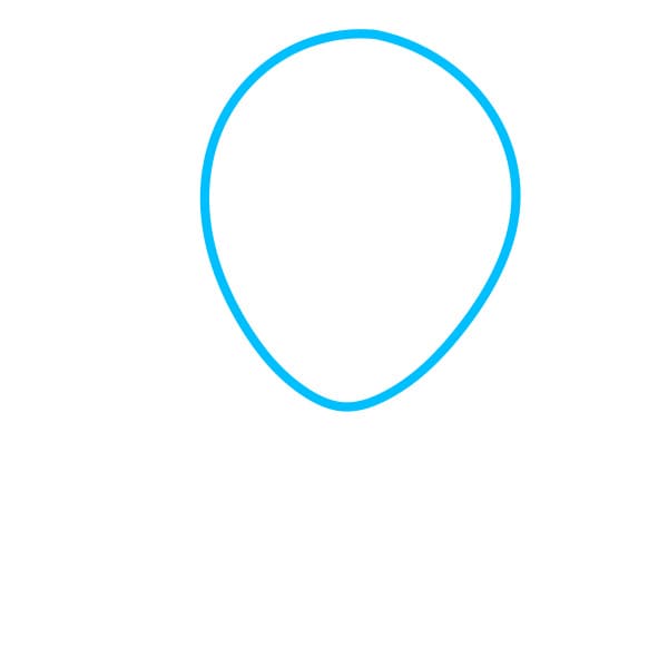 Hướng dẫn vẽ người nhện đơn giản - Bước 1