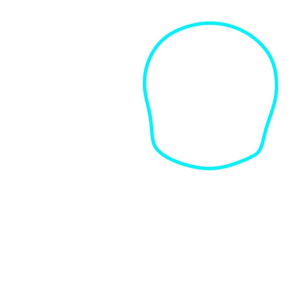 Hướng dẫn vẽ người nhện cầm khiên captain - Bước 1