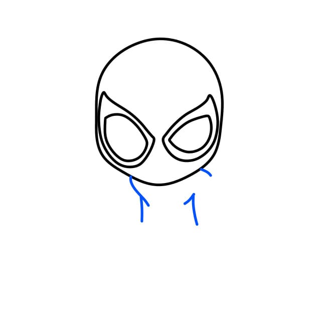 Hướng dẫn vẽ người nhện có những chiếc móng vuốt sắc nhọn - Bước 3