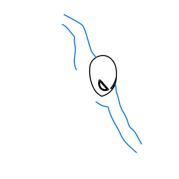 Hướng dẫn vẽ người nhện siêu ngầu - Bước 3