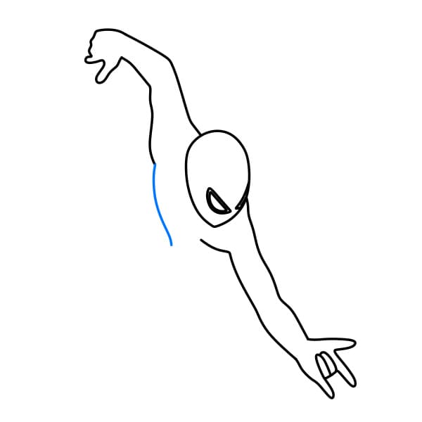 Hướng dẫn vẽ người nhện siêu ngầu - Bước 4