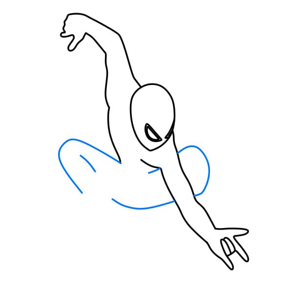 Hướng dẫn vẽ người nhện siêu ngầu - Bước 5