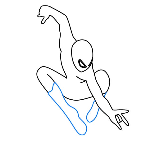 Hướng dẫn vẽ người nhện siêu ngầu - Bước 6