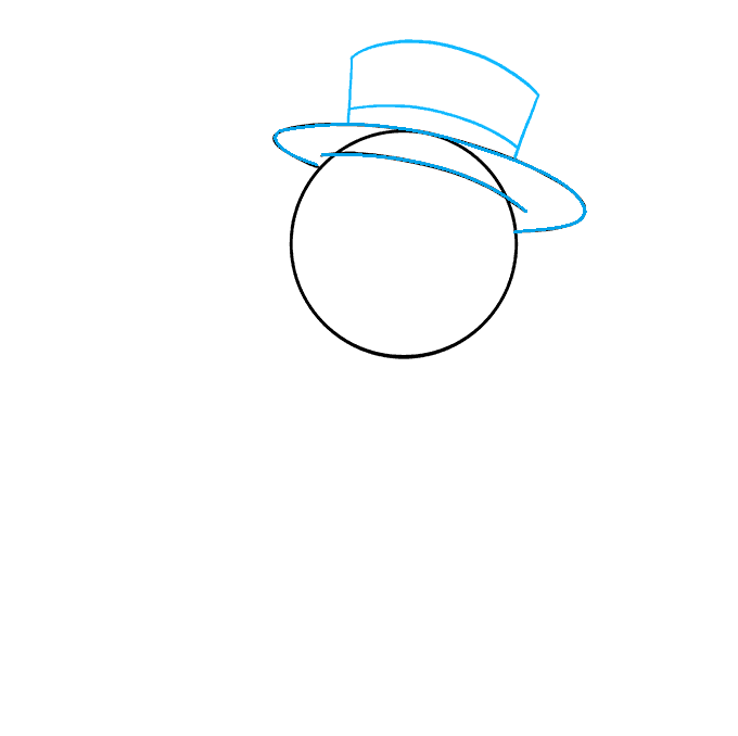 Hướng dẫn cách vẽ người tuyết siêu dễ thương và đơn giản cho bé - Bước 2