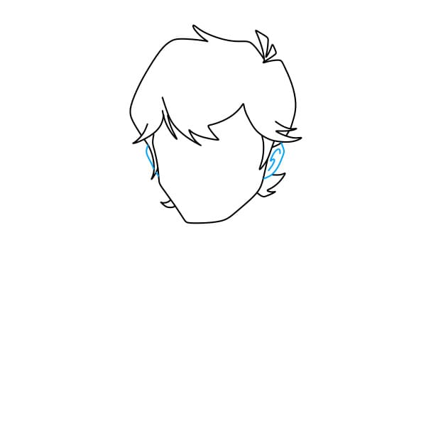 Hướng dẫn vẽ nhân vật Ben Tennyson – Ben 10 đơn giản và đẹp cho bé - Bước 3