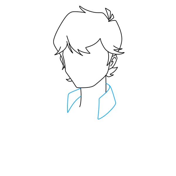 Hướng dẫn vẽ nhân vật Ben Tennyson – Ben 10 đơn giản và đẹp cho bé - Bước 5