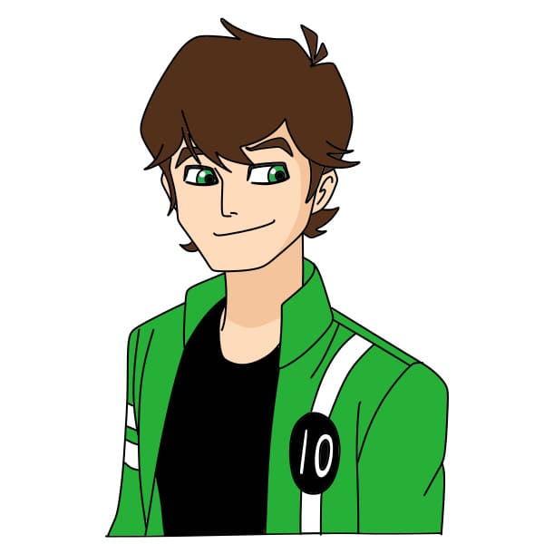 Hướng dẫn vẽ nhân vật Ben Tennyson – Ben 10 đơn giản và đẹp cho bé