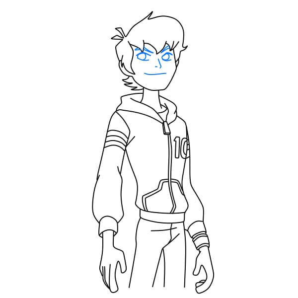 Hướng dẫn vẽ nhân vật Ben Tennyson – Ben 10 - Bước 6