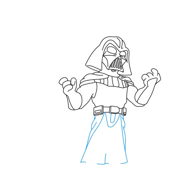 Hướng dẫn vẽ nhân vật Darth Vader trong bộ phim Star War - Bước 7