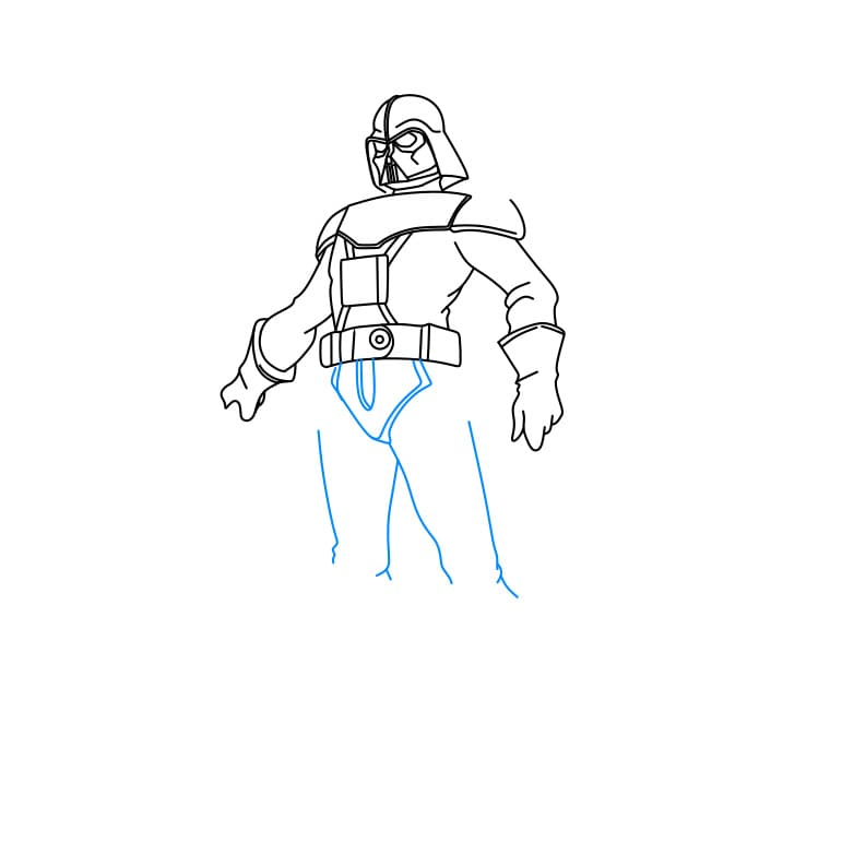 Hướng dẫn vẽ Darth-vader mạnh mẽ và dũng cảm - Bước 7