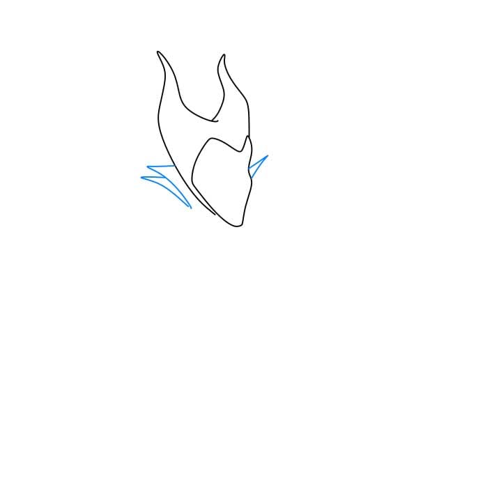 Hướng dẫn cách vẽ Maleficent - Bước 3