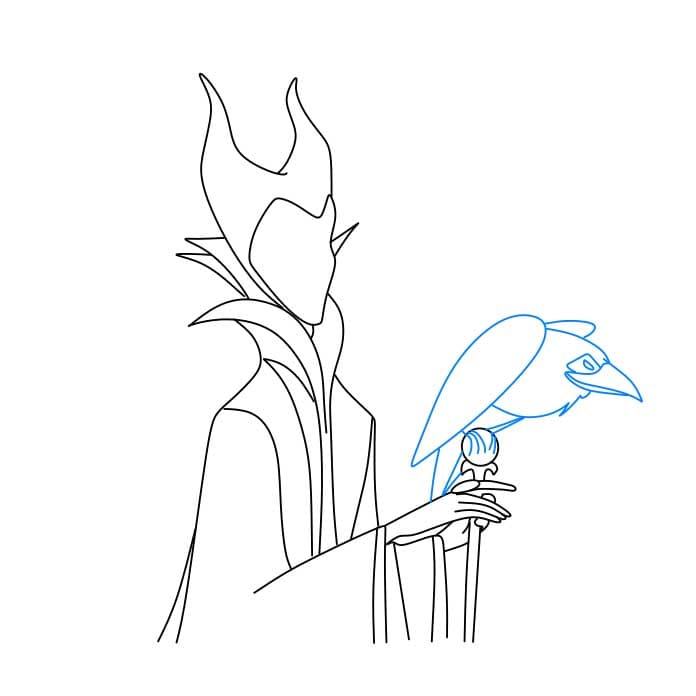 Hướng dẫn cách vẽ Maleficent - Bước 6