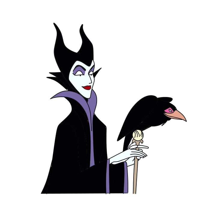 Hướng dẫn cách vẽ Maleficent - Bước 8