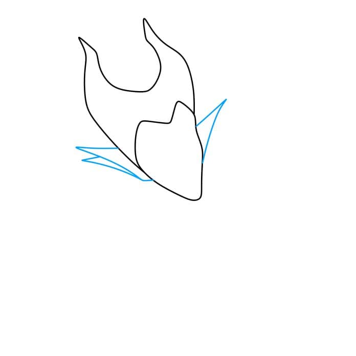 Hướng dẫn cách vẽ Maleficent - Bước 3