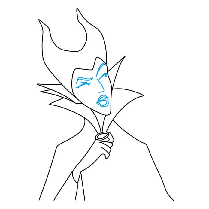 Hướng dẫn cách vẽ Maleficent - Bước 5