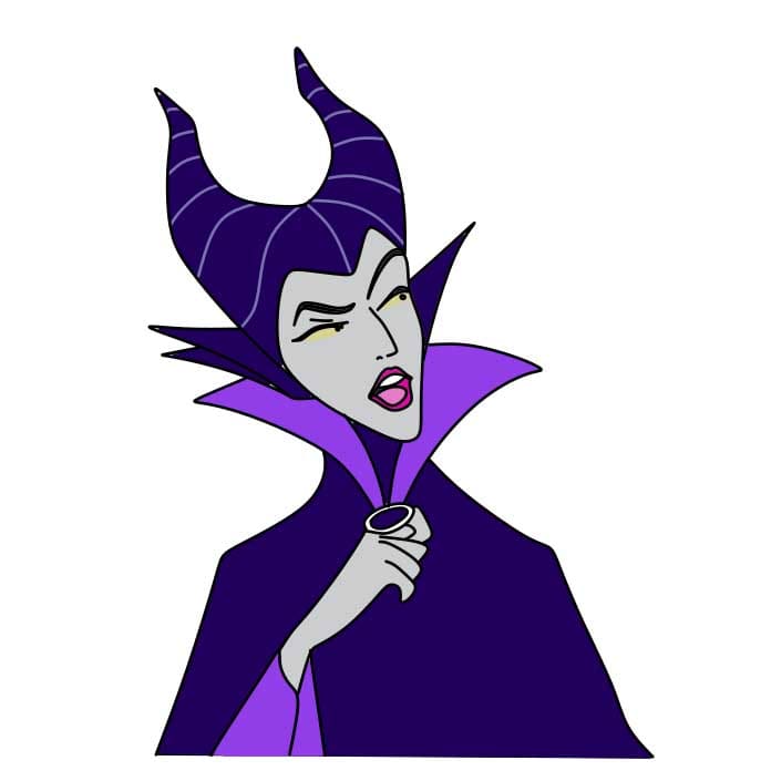 Hướng dẫn cách vẽ Maleficent - Bước 6