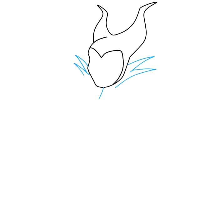 Hướng dẫn cách vẽ Maleficent - Bước 3