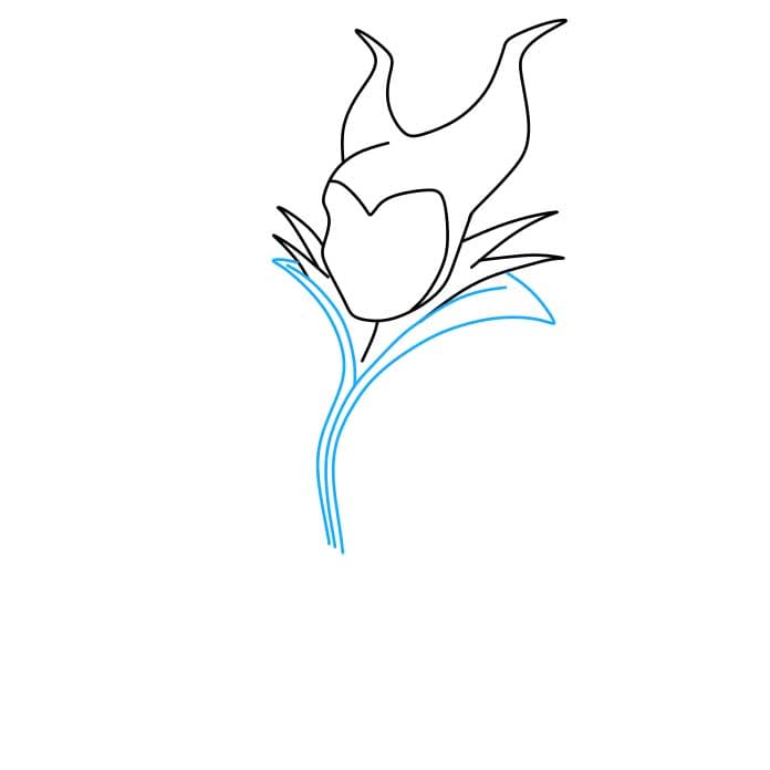 Hướng dẫn cách vẽ Maleficent - Bước 4