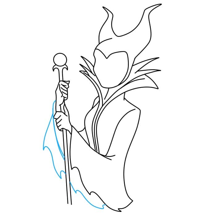 Hướng dẫn cách vẽ Maleficent - Bước 7