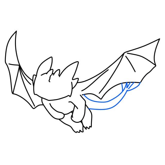 Hướng dẫn vẽ nhân vật Răng Sún trong phim hoạt hình Bí Kíp Luyện Rồng - Bước 6