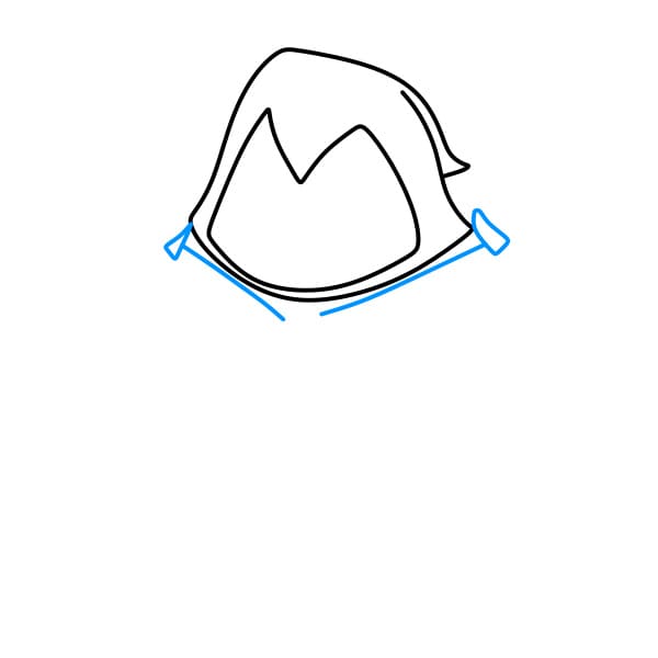 Hướng dẫn vẽ nữ nhân vật Raven đơn giản và đẹp cho bé - Bước 3