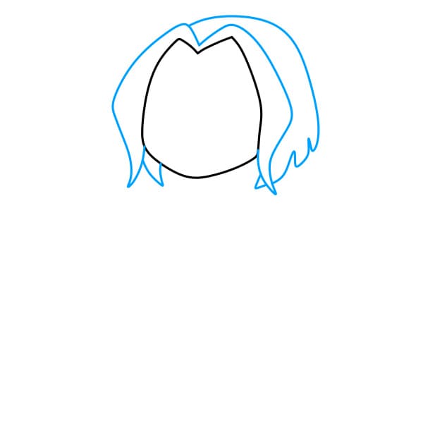 Hướng dẫn vẽ nhân vật Raven - Bước 2