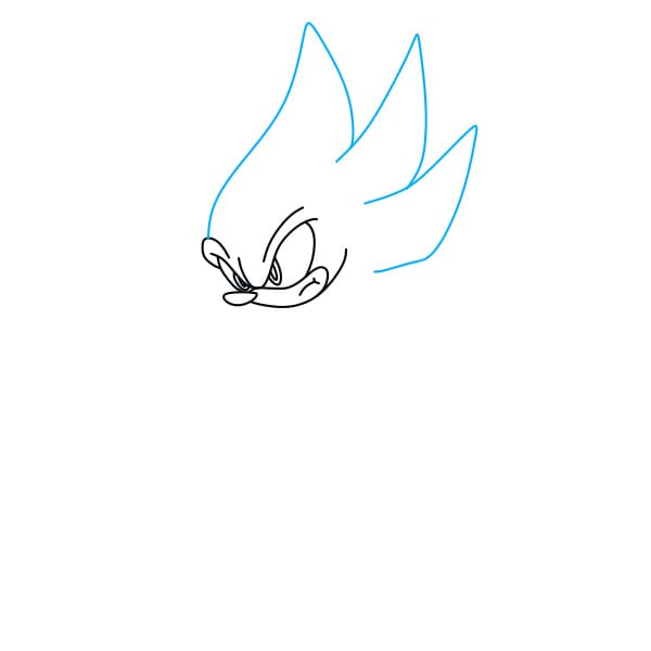 Hướng dẫn vẽ nhân vật Sonic - Bước 3