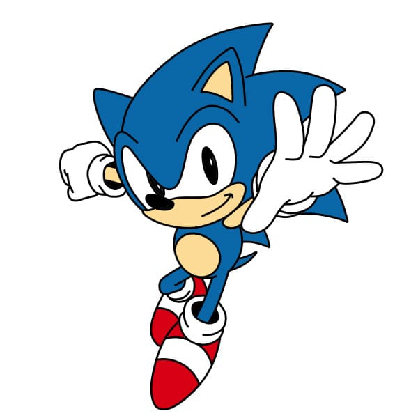 Hướng dẫn vẽ chú nhím Sonic hiếu động