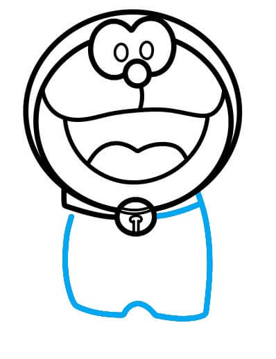 Hướng dẫn vẽ Doraemon đáng yêu - Bước 6