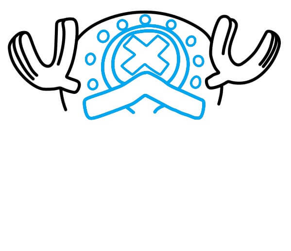 Hướng dẫn vẽ Chopper đáng yêu - Bước 4