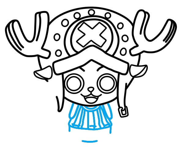 Hướng dẫn vẽ Chopper đáng yêu - Bước 7