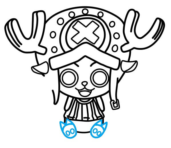 Hướng dẫn vẽ Chopper đáng yêu - Bước 8