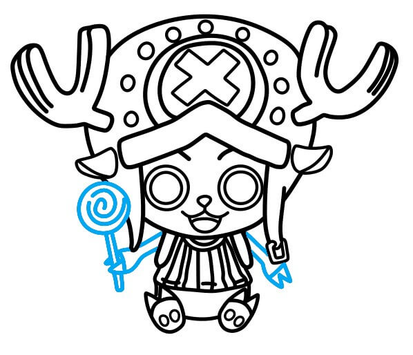 Hướng dẫn vẽ Chopper đáng yêu - Bước 9