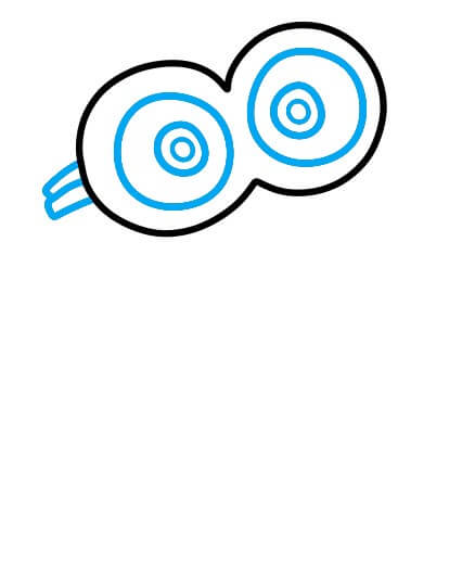 Hướng dẫn vẽ Minion đáng yêu - Bước 2