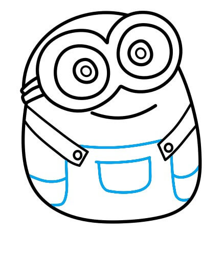 Hướng dẫn vẽ Minion đáng yêu - Bước 5