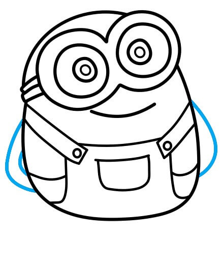 Hướng dẫn vẽ Minion đáng yêu - Bước 6