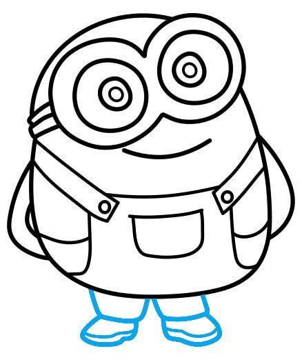 Hướng dẫn vẽ Minion đáng yêu - Bước 7
