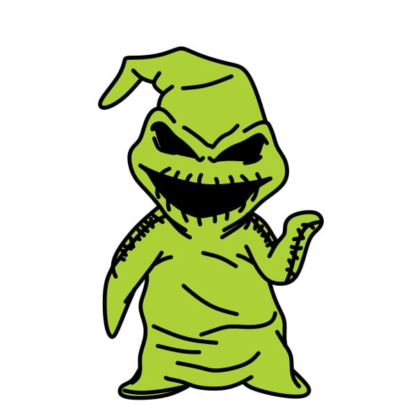 Cách vẽ Oogie Boogie